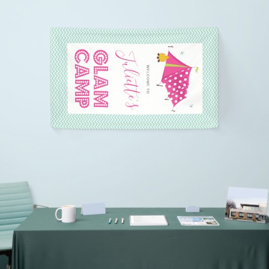 グラムキャンプメイクオーバースパ誕生日 横断幕 (トレードショー)