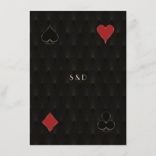 グラムギャツビーカジノベガスウェディングレセプション エンクロージャーカード (裏面)