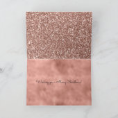 グラムグリッジグリッターバラ金ゴールドクリスマスツリー シーズンカード (内部)