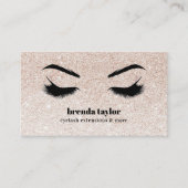 グラムグリッターメイクアップアーティストアイドラッシュプロフェッショナル 名刺 (正面)