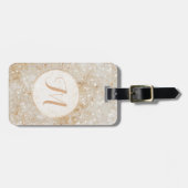 グラムグリッターモノグラム ラゲッジタグ (正面横)