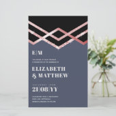 グラムグリッターロセゴルドブラックデコウェディングエグッズ (スタンド正面)