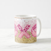 グラムグリッター金ゴールドピンクルクスクソキヴァレンティネス コーヒーマグカップ (正面右)