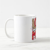 グラムグリッター金ゴールドレッドラックスラブヴァレンティネス コーヒーマグカップ (左)