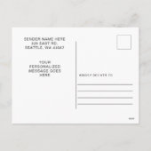 グラムグリッター金ゴールドレッドラックスXOXOヴァレンティンズデイホ シーズンポストカード (裏面)