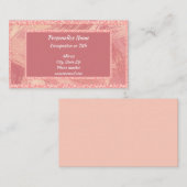 グラムグリッツホットピンクアーティストブラシグリッター縁ど 名刺 (正面/裏面)