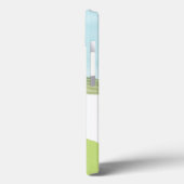 グラムグリッツモノグラム名バラ金ゴールドゴルフカート Case-Mate iPhoneケース (裏面 / 左)