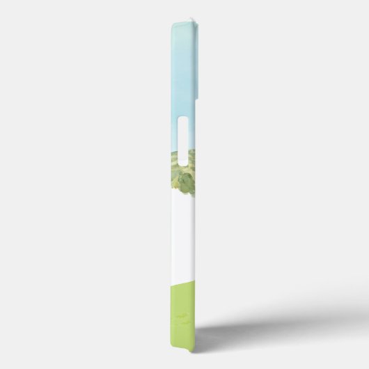 グラムグリッツモノグラム名バラ金ゴールドゴルフカート Case-Mate iPhoneケース (裏面 / 右)