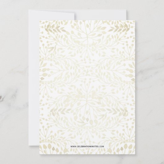 グラムグリーナリーブライダルシャワー招待状 招待状 (裏面)