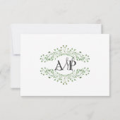 グラムグリーナリー結婚式招待状rsvp 出欠カード (裏面)