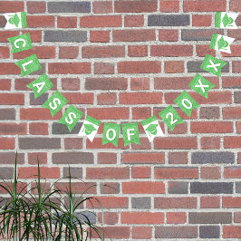 グラムグリーンキャップシンプルクラスのプラス年 バンティングフラッグ