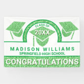 グラムグリーンキャップ卒業おめでとう 横断幕 (横)