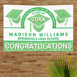 グラムグリーンキャップ卒業おめでとう 横断幕