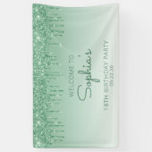 グラムグリーングリッタードリップ18thバースデーパーティー 横断幕 (縦)