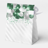 グラムグリーンシルバーバルーングリッター誕生日 フェイバーボックス (裏面サイド)