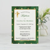 グラムグリーン金ゴールドスターバプテスマ 招待状 (スタンド正面)