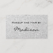 グラムグレーシルバーグリッタースパークルスメイクアップアーティスト 名刺 (正面)