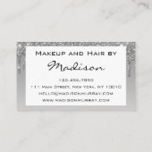 グラムグレーシルバーグリッタードリップスメイクアップアーティスト 名刺 (裏面)