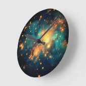 グラムコススタイリッシュズ銀河系 ラウンド壁時計 (傾斜)