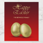 グラムゴールデンイースターエッグオンラッシュレッド ワインラベル (シングルラベル)