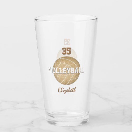 グラムゴールデンガーリーバレーパーソナライズされた タンブラーグラス (正面)