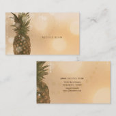 グラムゴールデンパイナップルエレガントトロピカルシックグラム 名刺 (正面/裏面)