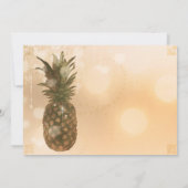 グラムゴールデンパイナップルエレガントトロピカル招待状 招待状 (裏面)
