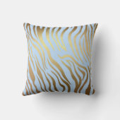 グラムゴールデンブルーゼブラサファリスキン クッション (裏面)