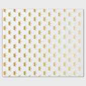 グラムゴールデン王室のクラウンプリンセスホワイトVIP ラッピングペーパー (フラット)