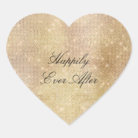 グラムゴールドスパークル ハートシール (正面)