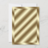 グラムゴールドフォイル&ブラックリハーサルディナー招待状 招待状 (裏面)