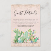 グラムサボス結婚ズゲスト詳細カード エンクロージャーカード (正面)