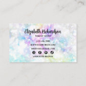 グラムシックカラフルスパークリスタルダイヤモンドレインボー 名刺 (裏面)