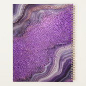 グラムシックパープルグリッターアゲートマーブルイヤー プランナー手帳 (裏面)