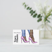 グラムシックピンクファッション名刺 名刺 (スタンド正面)