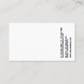 グラムシックピンクファッション名刺 名刺 (裏面)