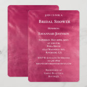 グラムシックピンクブライダルシャワー 招待状 (正面/裏面)