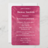 グラムシックピンクブライダルシャワー 招待状 (正面)