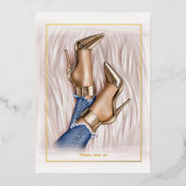 グラムシックファッションショー 箔招待状 (正面)