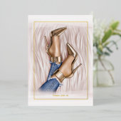 グラムシックファッションショー 箔招待状 (立ち正面)