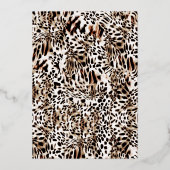 グラムシックファッションブライダルシャワー 箔招待状 (裏面)