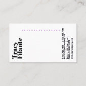 グラムシックファッション名刺 名刺 (裏面)