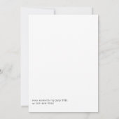 グラムシック金ゴールドファッションショー卒業パーティー 招待状 (裏面)