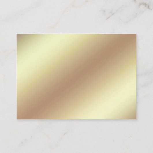 グラムシック金ゴールドファッション名刺 名刺 (裏面)