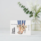 グラムシック金ゴールドファッション名刺 名刺 (スタンド正面)