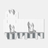 グラムシック銀グリッターハイヒールシューズ フェイバーボックス (折り畳みなし)