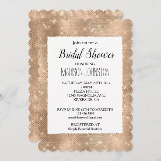 グラムシャンパングリジスィスパークル 招待状 (正面/裏面)