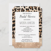 グラムシャンパングリッツクリームレオパード 招待状 (正面)