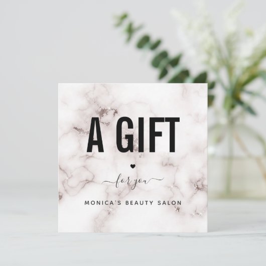 グラムシャンパンマーブルエレガント美しいサロンロゴ (スタンド正面)