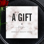 グラムシャンパンマーブルエレガント美しいサロンロゴ